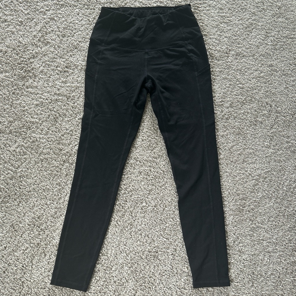 Women’s Black High-Waist Leggings with Pockets